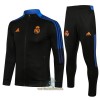 Real Madrid Trainingsjack Pak 2021-22 Zwart Blauwe - Heren